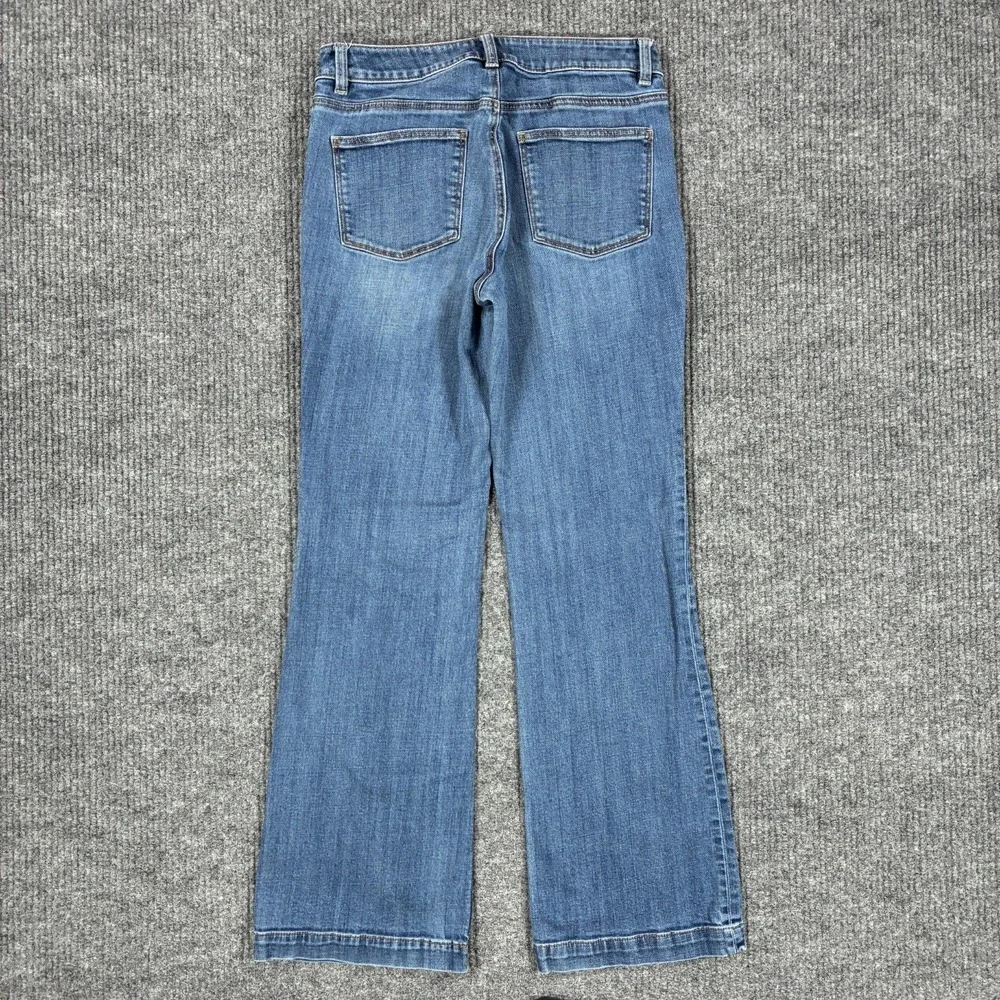 Talbots Simply Flattering 5 Pocket Jeans Womens 6 Bootcut Stretch Blue Denim - Picture 2 of 10
